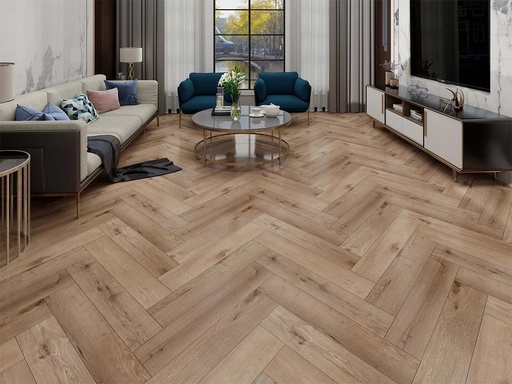 [CALITEX-GR-504-HB] Calitex Melange Oak Visgraat Click