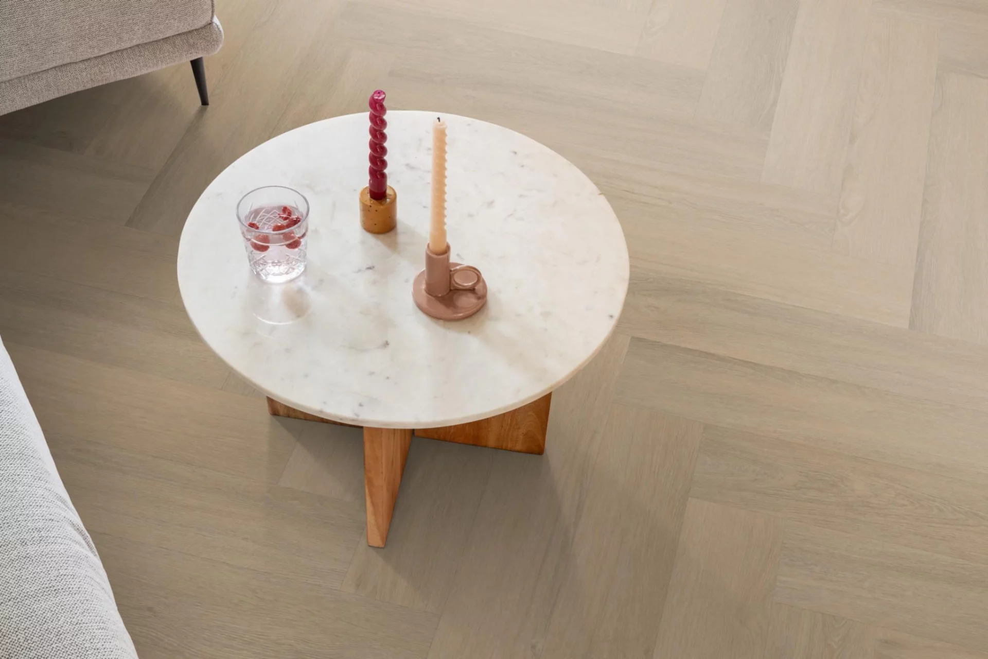 Spigato Viranto visgraat click SRC warm beige