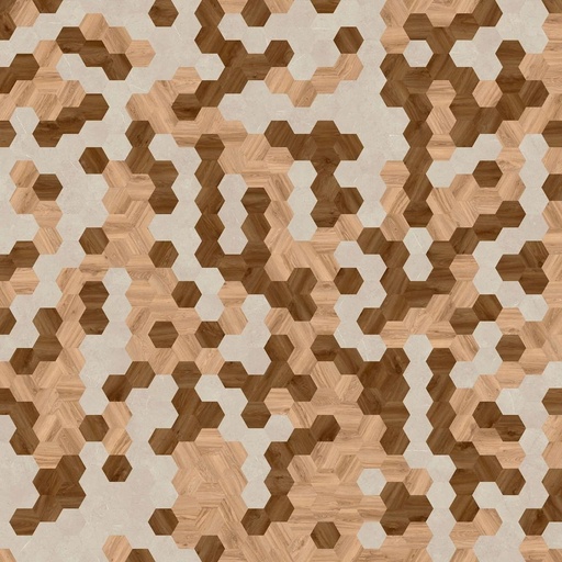 [MODULEO-MODMODPHEXA627HEX] Moduleo Moods Hexagon Trio 627 Specials Dryback