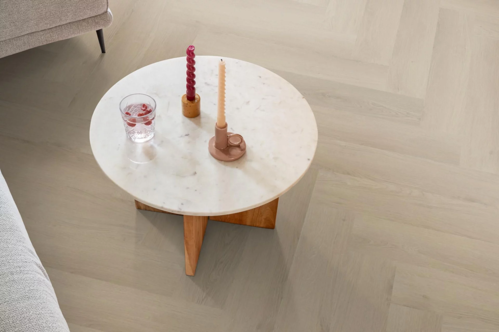 Spigato Navaro visgraat click beige