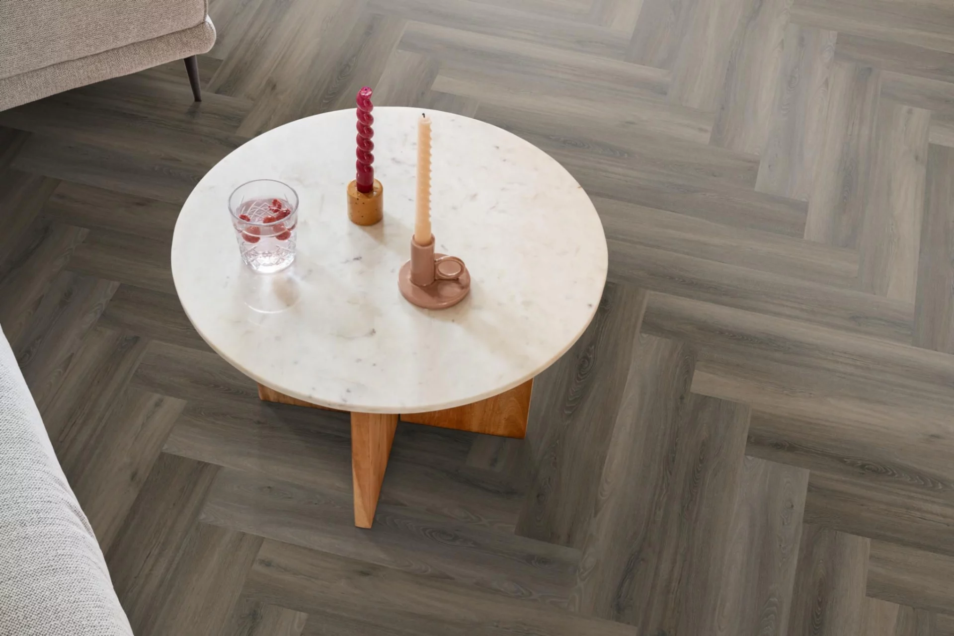 Spigato Avanto visgraat dryback dark grey
